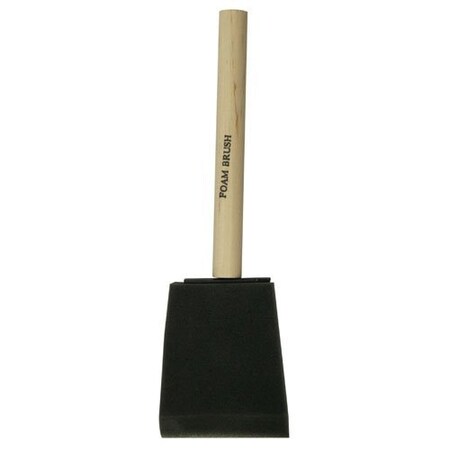 2 IN FOAM BRUSH WITH WOOD HANDLE